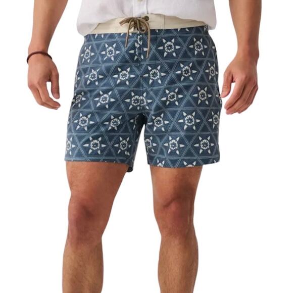 Faherty Biarritz Relaxed Fit Board Shorts Swim Trunks Men’s Size 36 - Picture 1 of 8